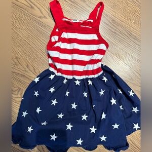 Red and Blue Starry Kids Dress